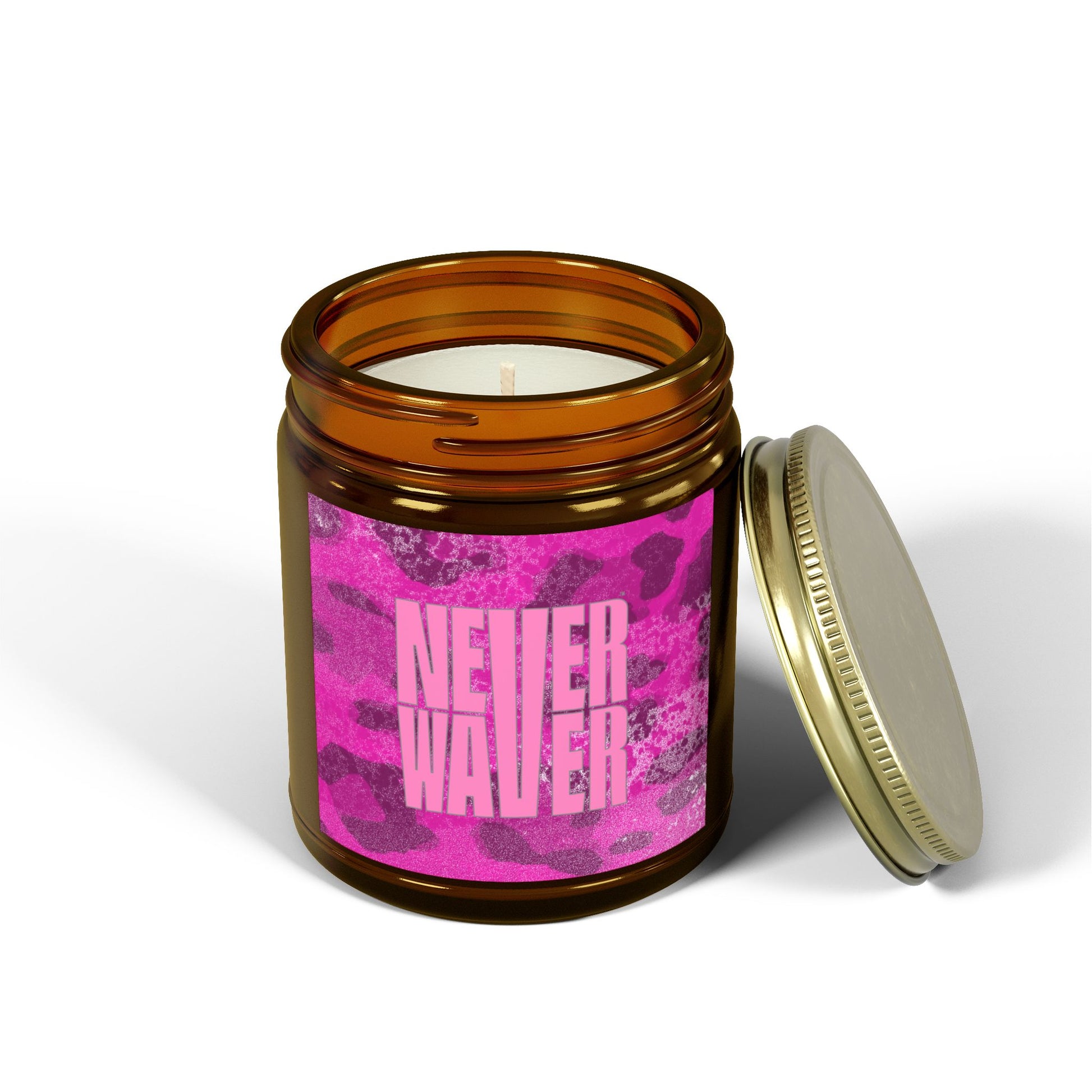 Never Waver Wild Vibes Scented Candles, Coconut Apricot Wax, Eco-Friendly Aromatherapy, Unique Home Decor, Gift for Her, Relaxation Gift - Never Waver