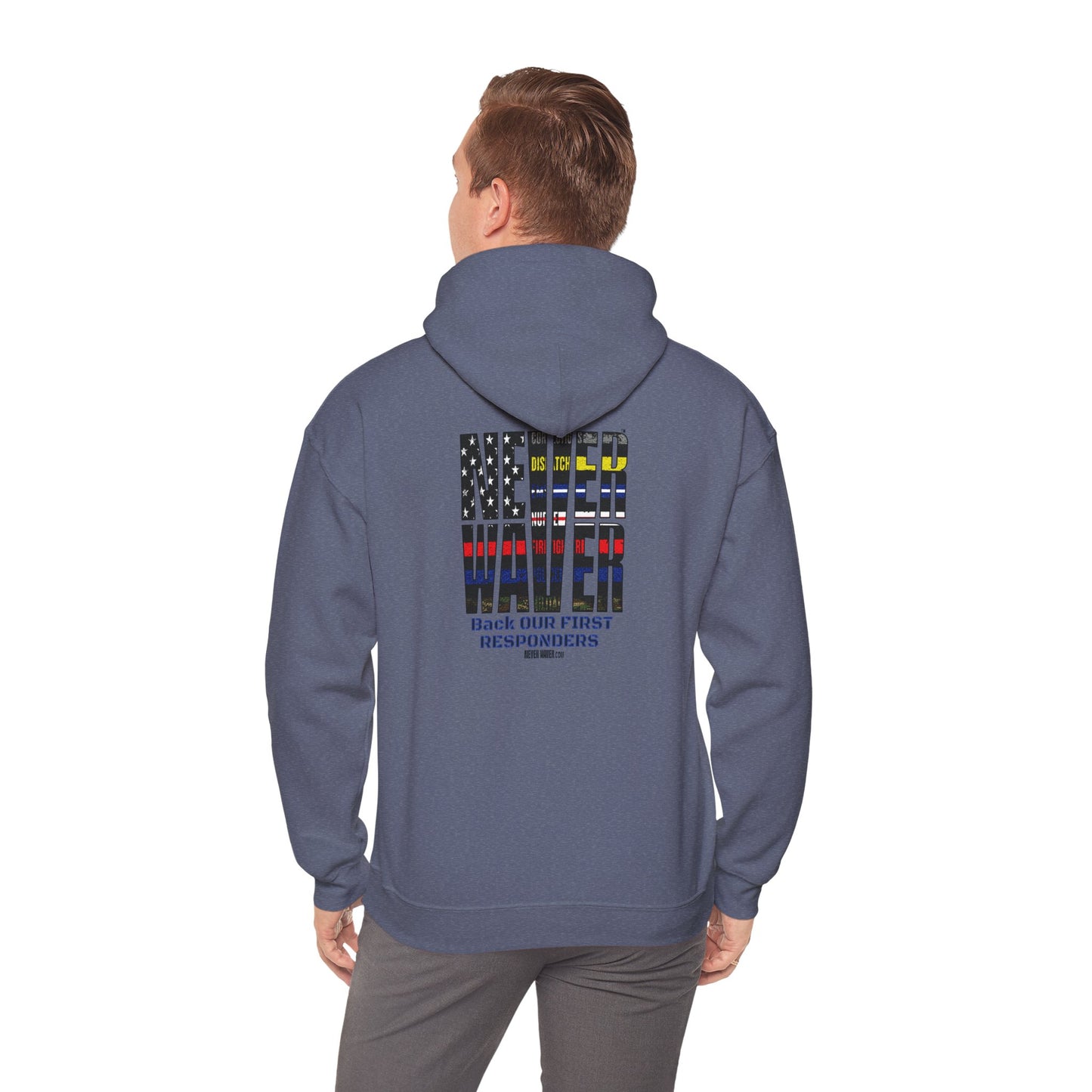 Never Waver Hooded Sweatshirt for First Responders - Never Waver