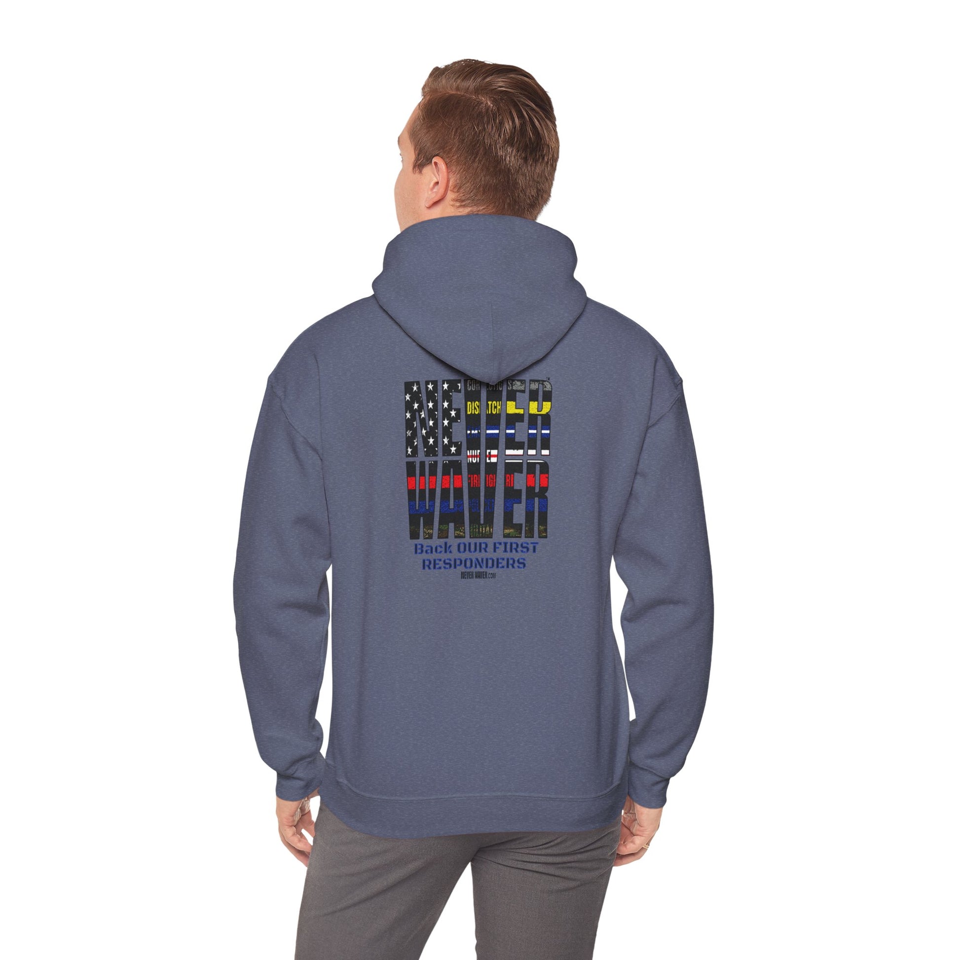 Never Waver Hooded Sweatshirt for First Responders - Never Waver