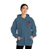 Unisex Heavy Blend™ Hooded Sweatshirt - New England Fans Never Waver w Leopard football - Never Waver
