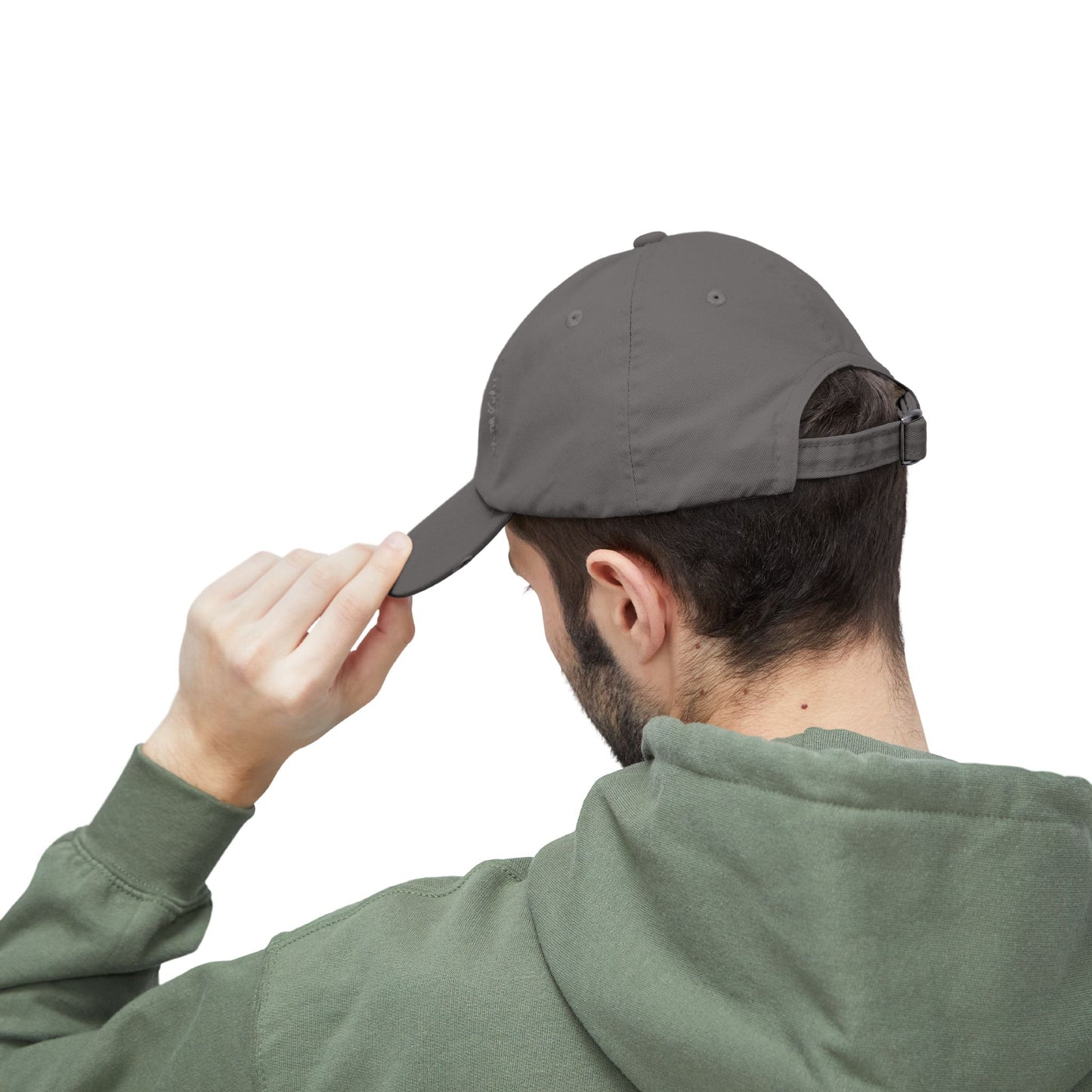 Unisex Distressed Cap - 'Never Waver' Casual Hat for Everyday Style