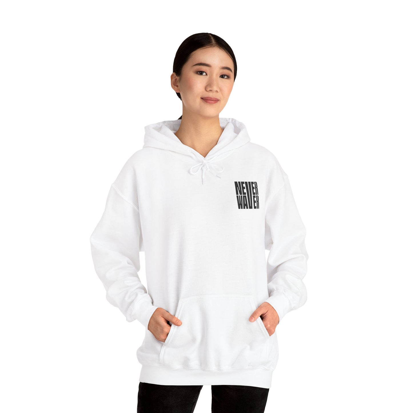 Unisex Heavy Blend™ Hoodie - 'Never Waver Ain't No Hood Like Motherhood' - Never Waver
