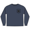 Unisex Long Sleeve Pocket T-Shirt - Never Waver Best Buckin' Dad Ever Design - Never Waver