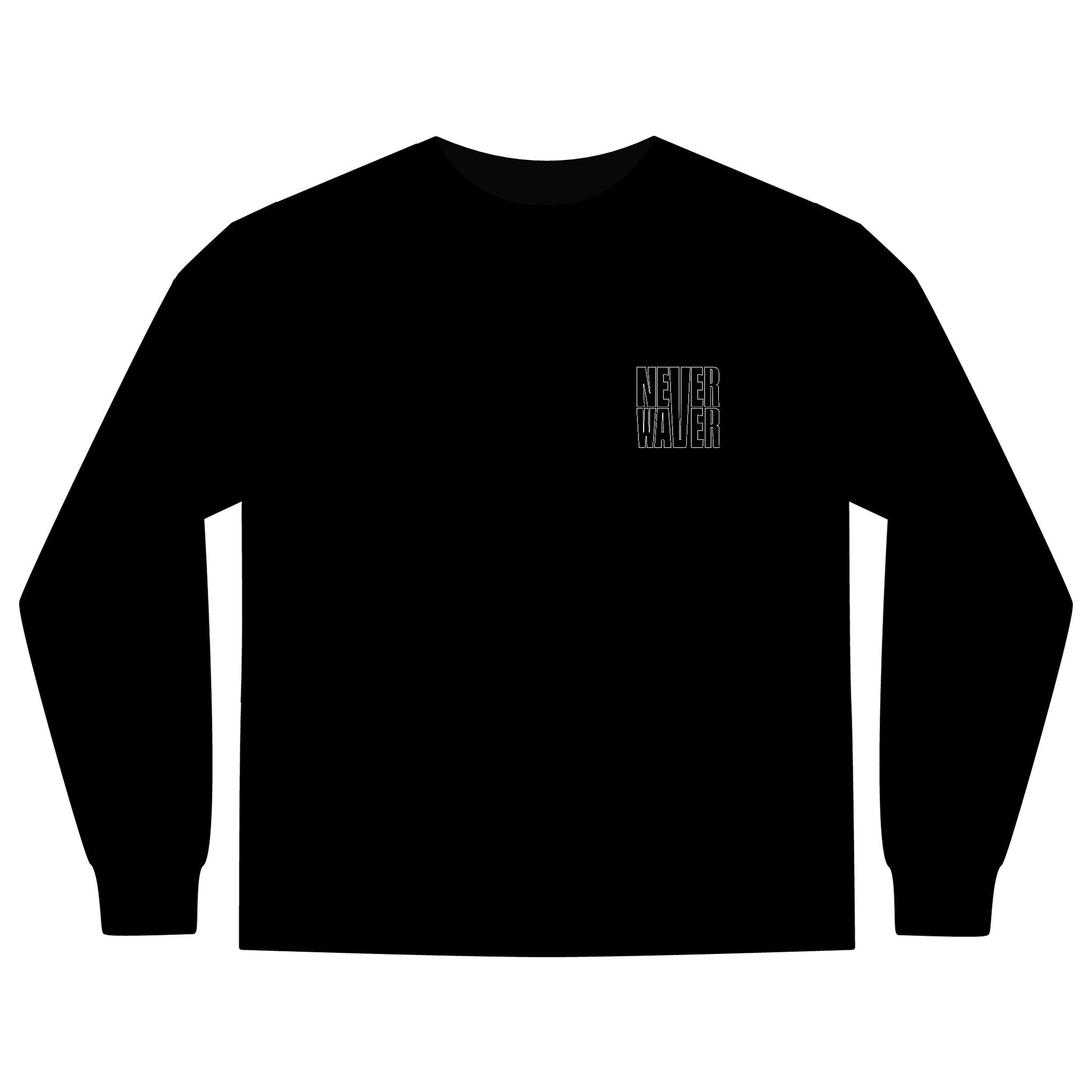 Unisex Long Sleeve Pocket T-Shirt - Never Waver Best Buckin' Dad Ever Design - Never Waver