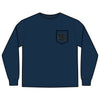 Unisex Long Sleeve Pocket T-Shirt - Never Waver Best Buckin' Dad Ever Design - Never Waver