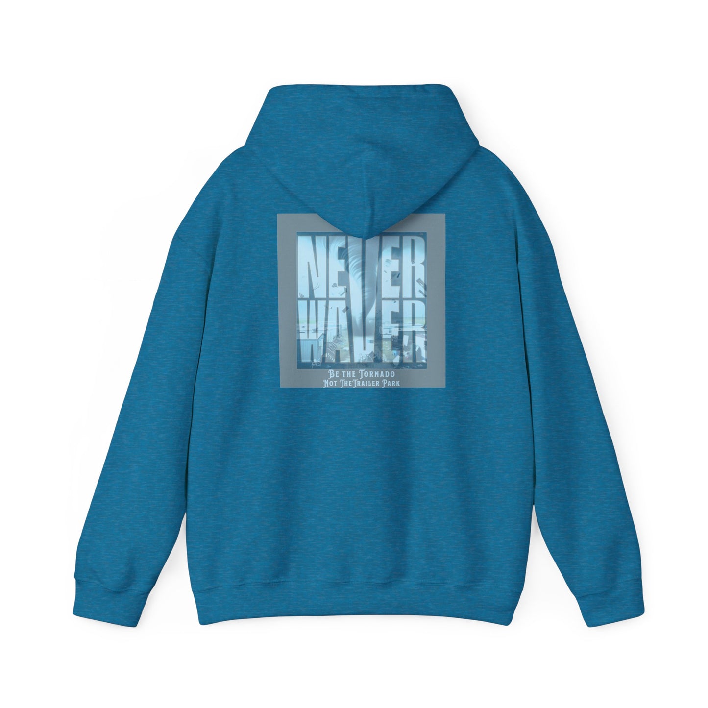 Cozy Unisex Hooded Sweatshirt - "Never Waver" Motivational Design - Never Waver