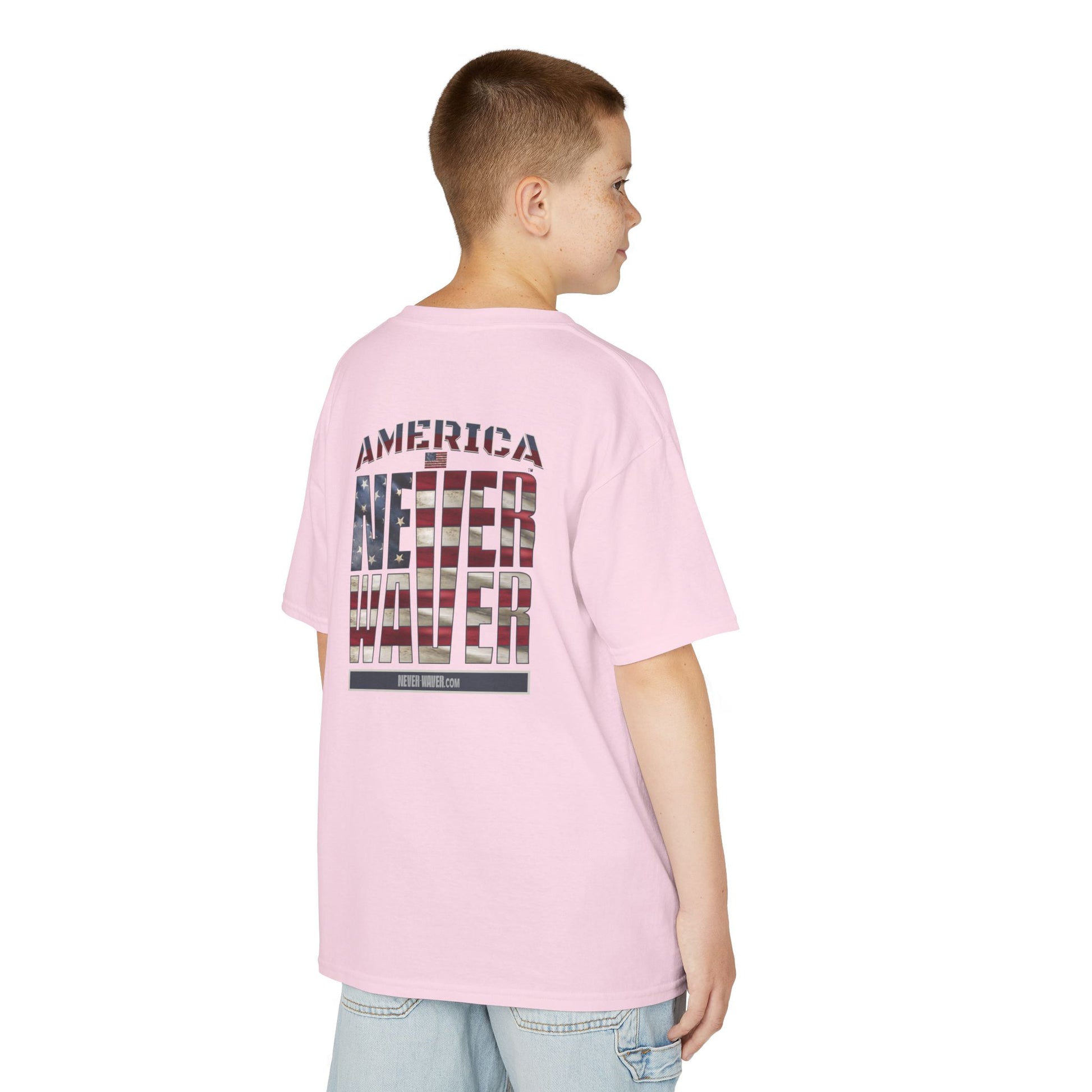 America Never Waver Kids Heavy Cotton™ Tee - Never Waver