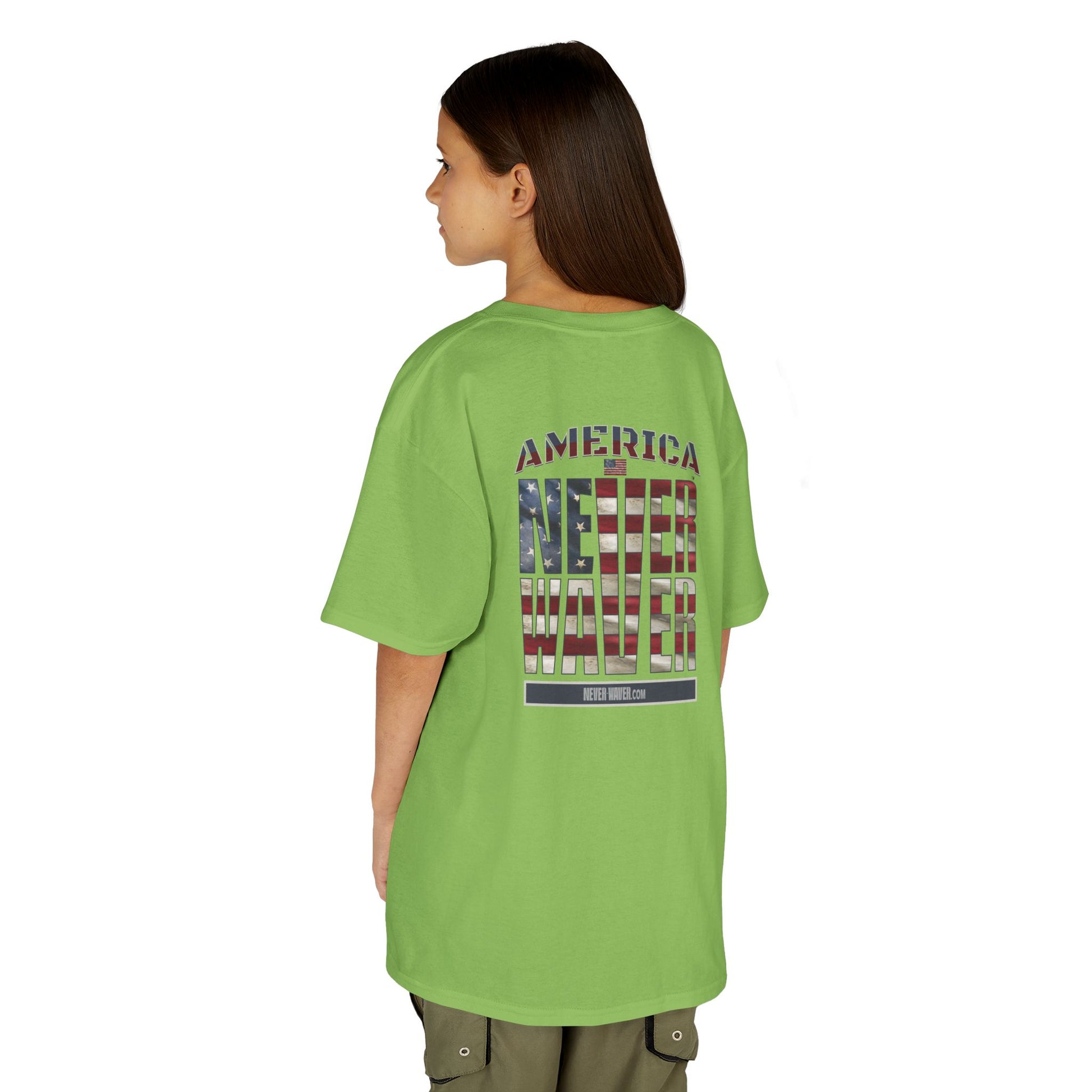 America Never Waver Kids Heavy Cotton™ Tee - Never Waver