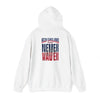 Unisex Heavy Blend™ Hooded Sweatshirt - New England Fans Never Waver w Leopard football - Never Waver