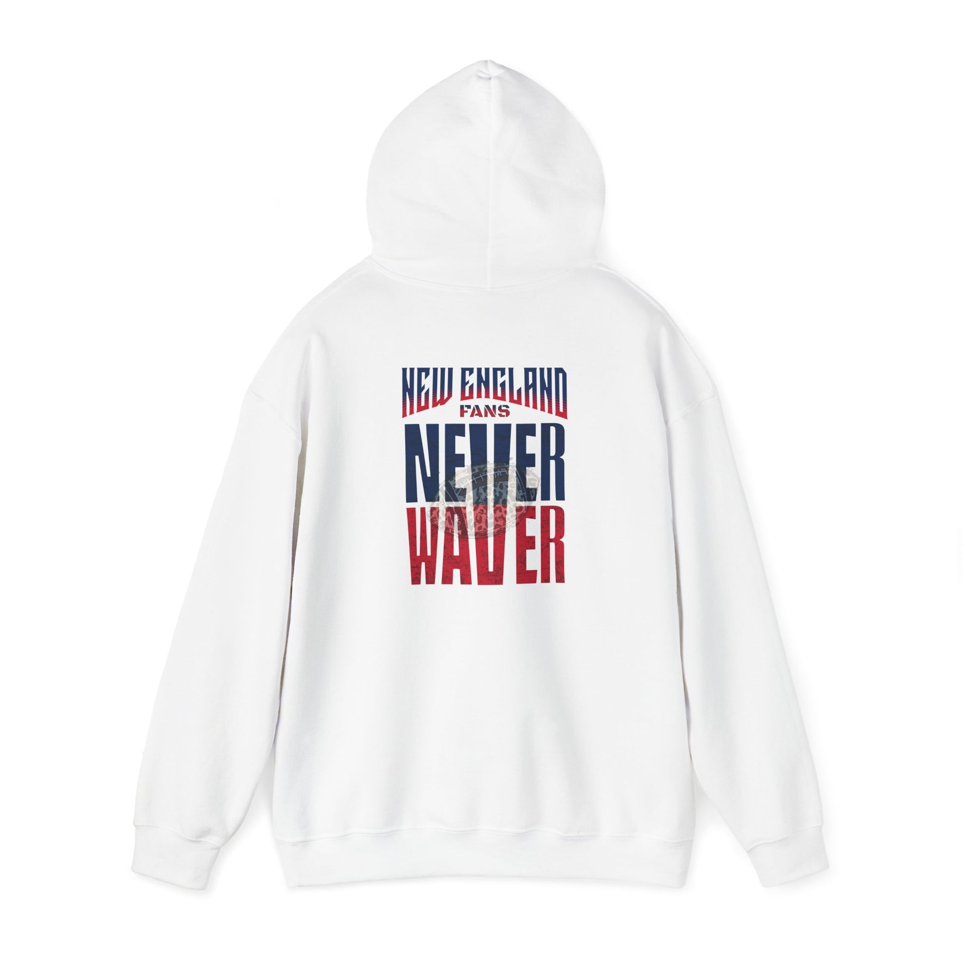 Unisex Heavy Blend™ Hooded Sweatshirt - New England Fans Never Waver w Leopard football - Never Waver