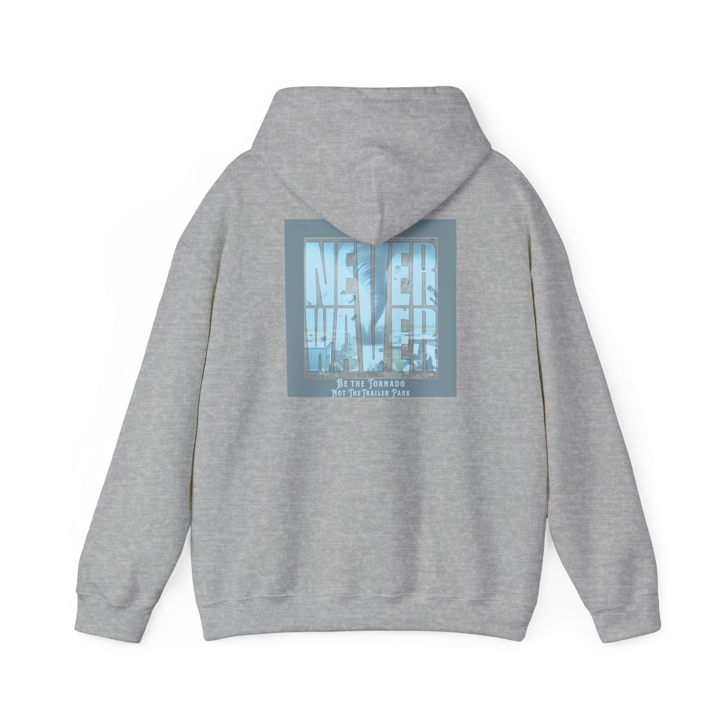 Cozy Unisex Hooded Sweatshirt - "Never Waver" Motivational Design - Never Waver