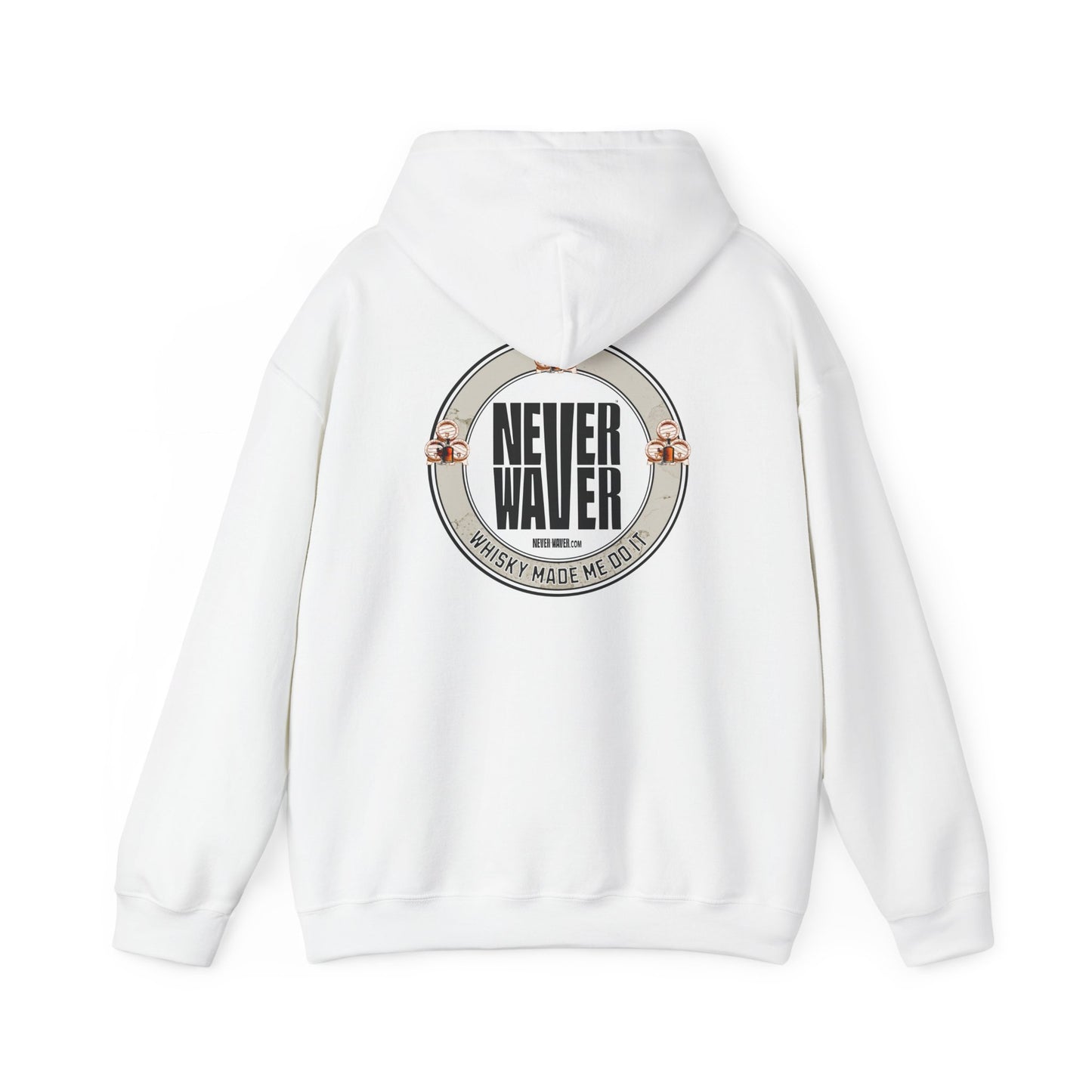 Eco-Friendly Unisex Hoodie: "Never Waver - Whiskey Made me do it?" - Never Waver