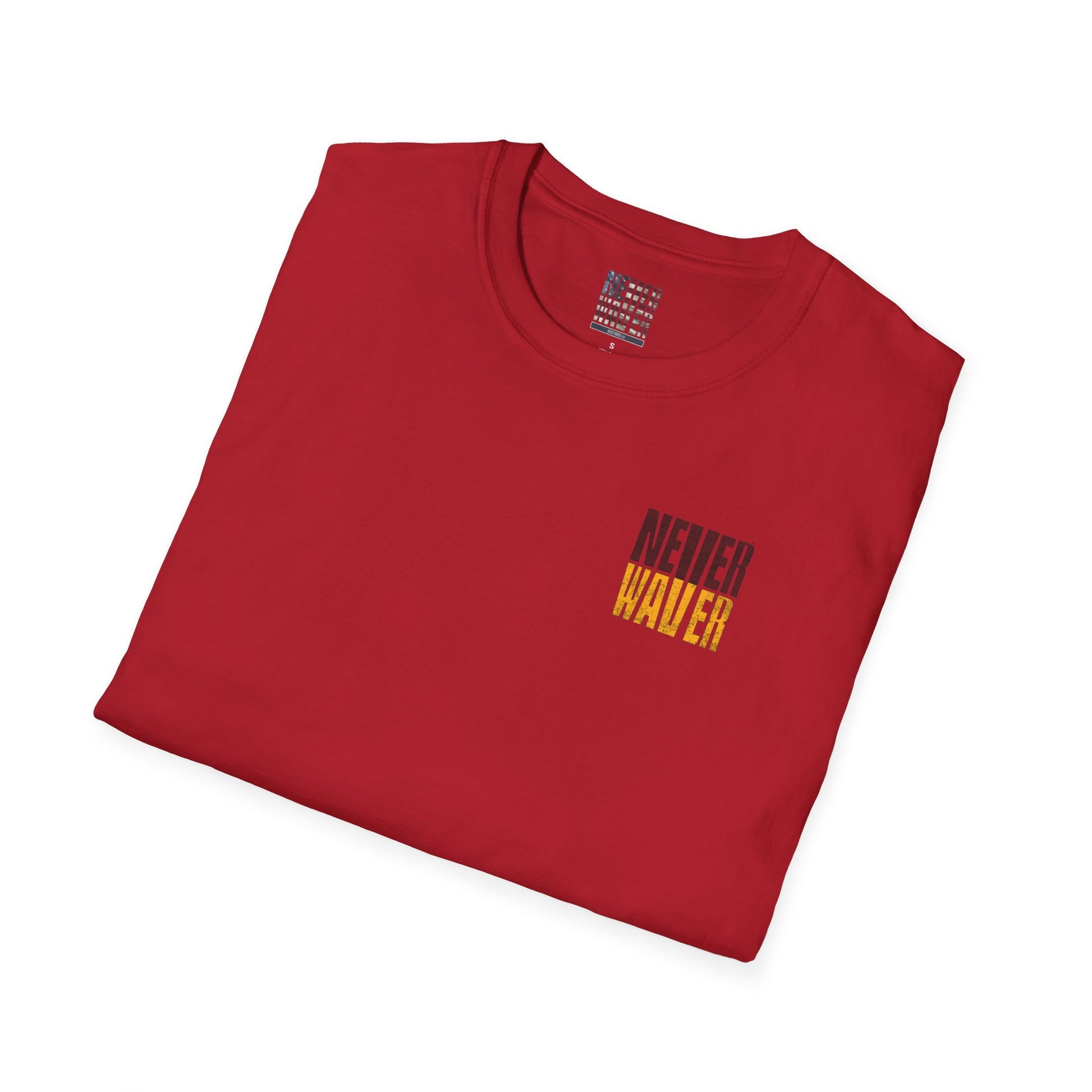 Washington Fans Never Waver Unisex Softstyle T-Shirt - Never Waver