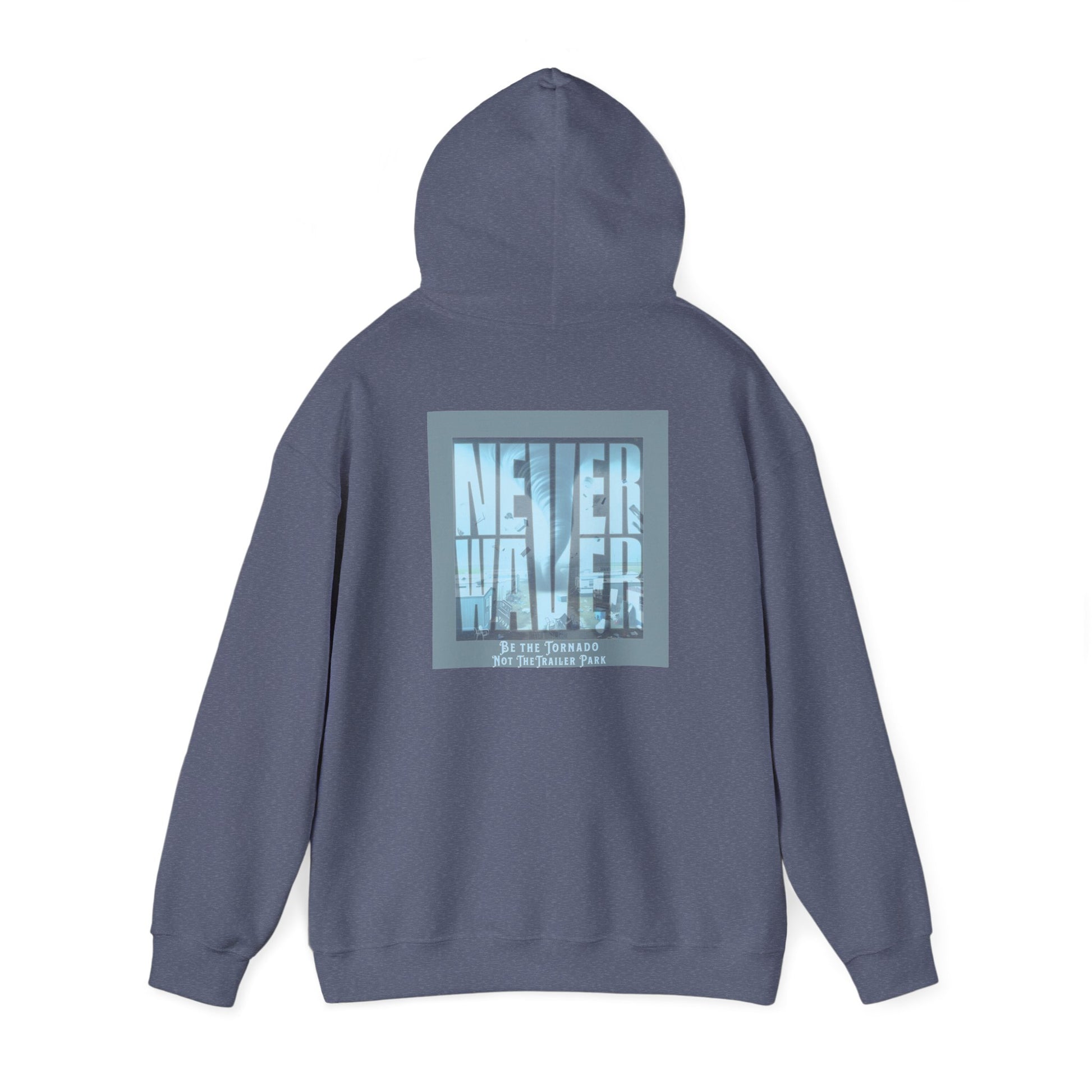 Cozy Unisex Hooded Sweatshirt - "Never Waver" Motivational Design - Never Waver