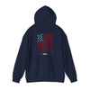 Unisex Heavy Blend™ Hooded Sweatshirt - Never Waver Crew with  American Flag Design - Never Waver