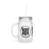 Motivational Mason Jar with Straw - 'Never Waver Ain't No Hood Like Motherhood' Design - Never Waver
