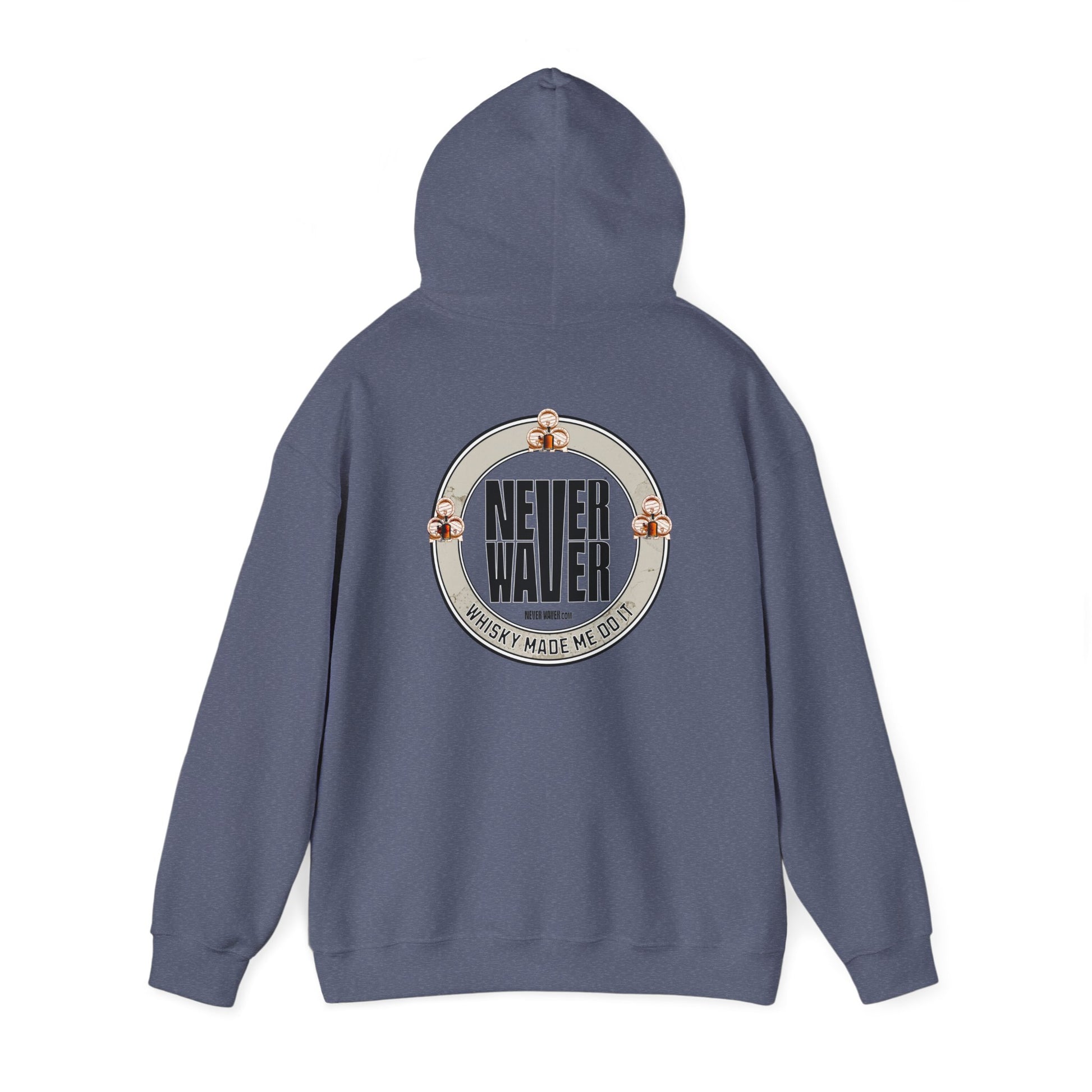 Eco-Friendly Unisex Hoodie: "Never Waver - Whiskey Made me do it?" - Never Waver