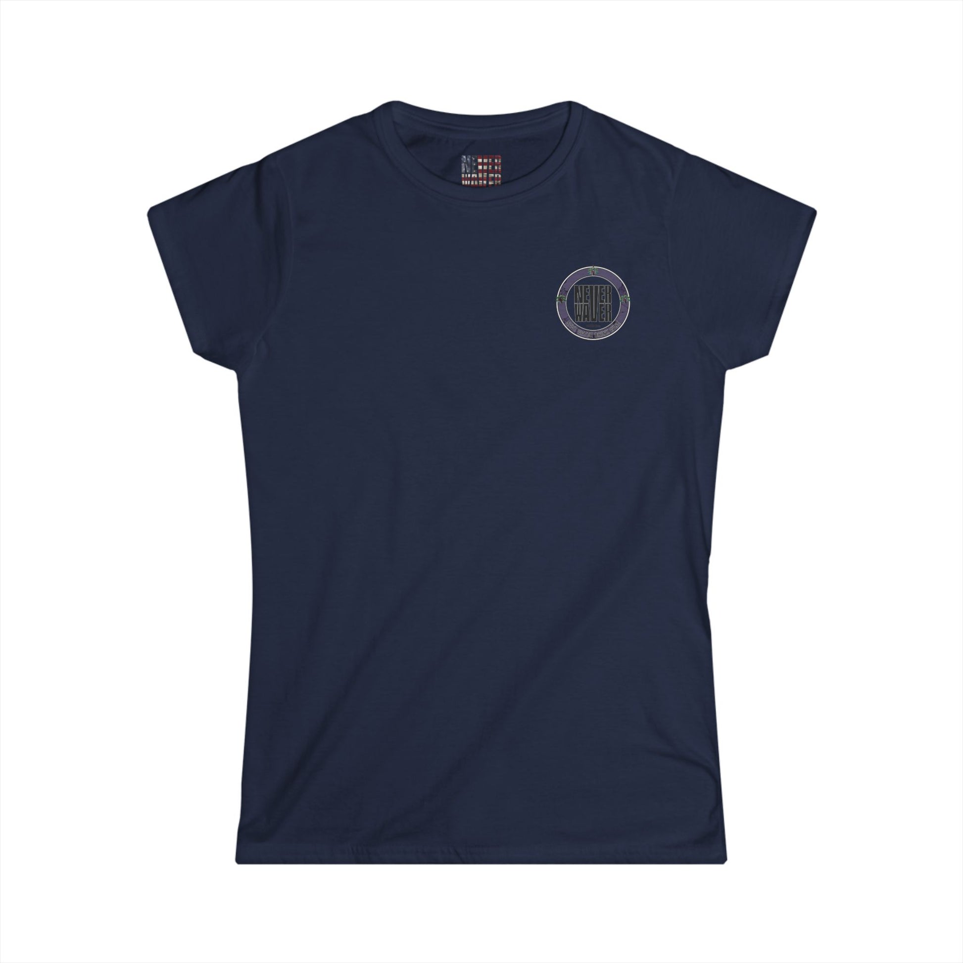 Never Waver Save Water Drink Wine Women's Soft Style Tee - - Never Waver