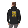 Los Angeles Fans Never Waver w Leopard Football Unisex Heavy Blend™ Hooded Sweatshirt - Cozy, Motivational Apparel for Everyday Wear