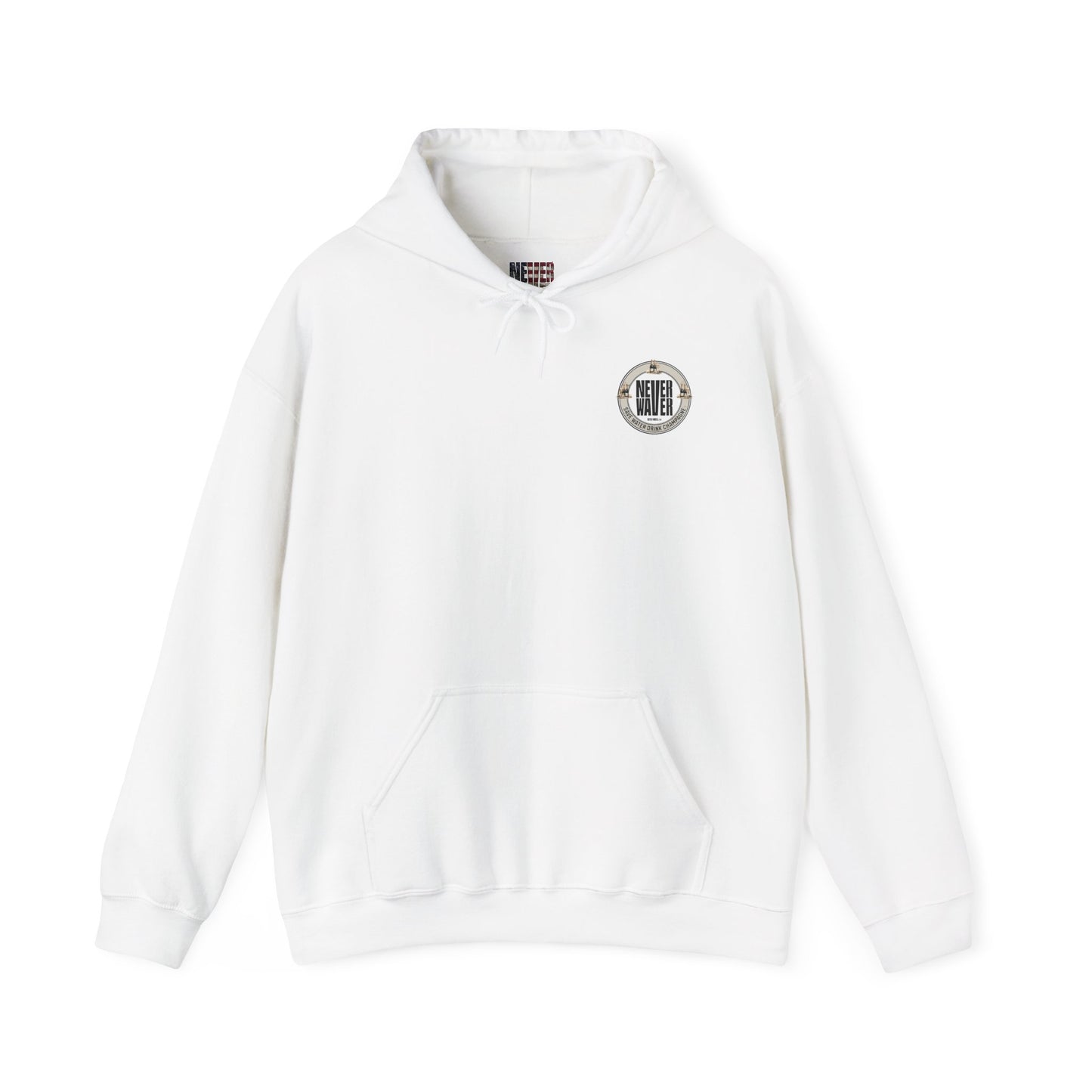 Eco-Friendly Unisex Hoodie: "Never Waver Save Water Drink Champagne" - Never Waver