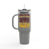 Washington Fans Never Waver W-Leopard Football Insulated Travel Mug, 40oz - Never Waver
