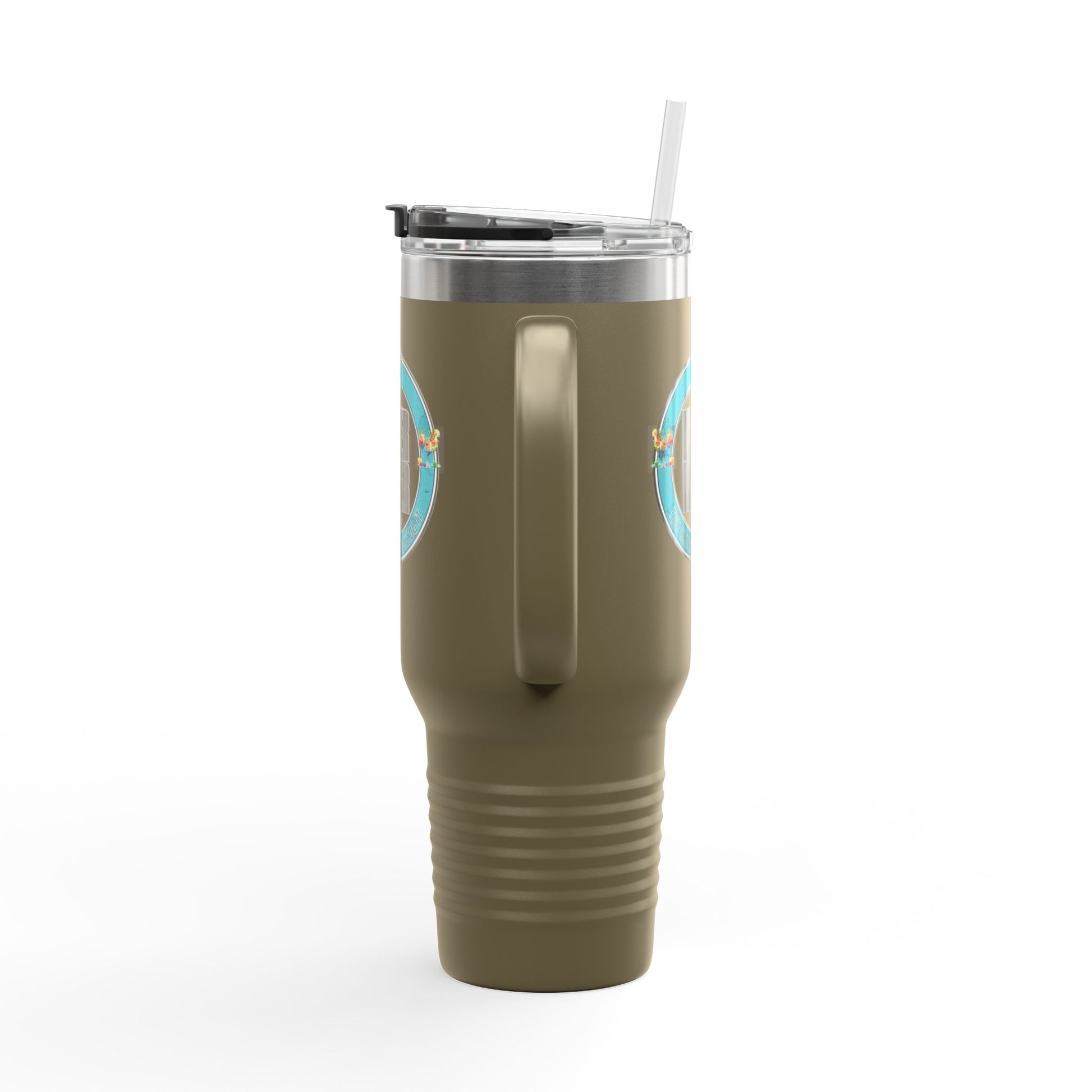 Never Waver Tiki Drinks Made Me Do It? Insulated Travel Mug, 40oz - Never Waver