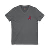 Unisex V-Neck Tee - Never Waver Be Red White and A little Bougie T-Shirt - Never Waver