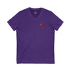 Unisex V-Neck Tee - Never Waver Be Red White and A little Bougie T-Shirt - Never Waver