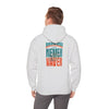 Unisex Heavy Blend™ Hooded Sweatshirt -Miami Fans  NEVER WAVER w Leopard Football | Cozy Streetwear for Every Day - Never Waver