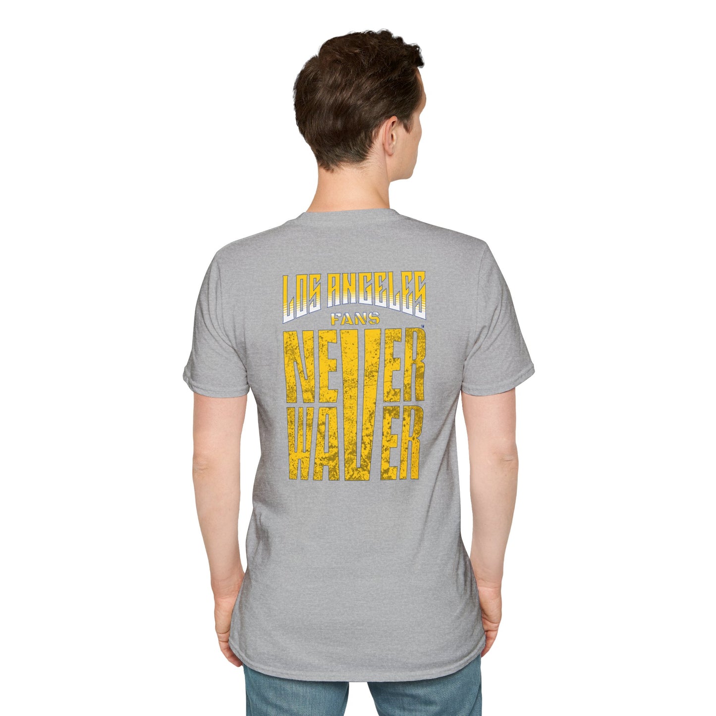 Los Angeles Fans Never Waver Unisex Softstyle T-Shirt - Never Waver