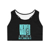 Never Waver Don't Wish For It Work For It Sports Bra (AOP) - Never Waver