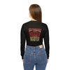San Francisco Fans Never Waver With Leopard Football Women's Long Sleeve V-neck Shirt (AOP) - Never Waver