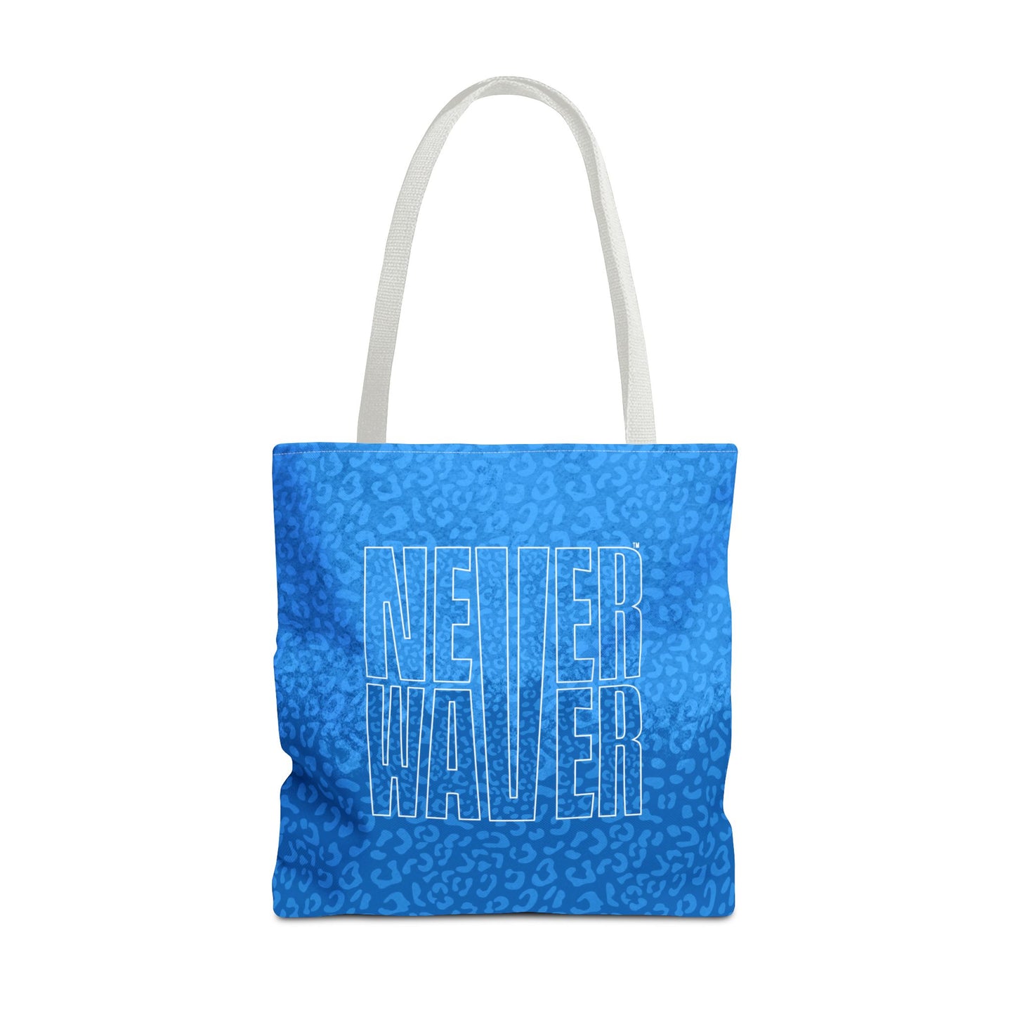 Never Waver Mamma Blue Leopard Tote Bag (AOP) - Never Waver