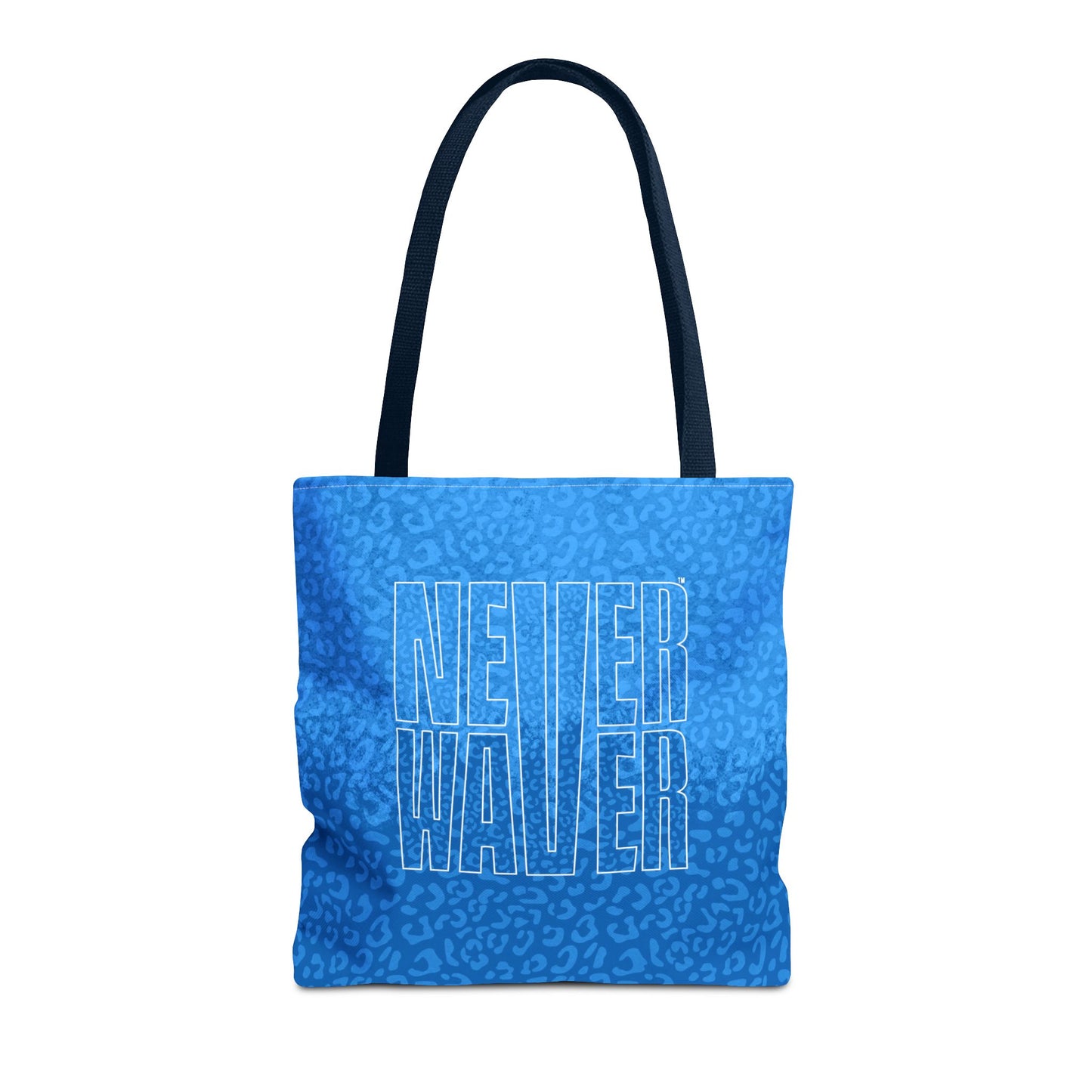 Never Waver Mamma Blue Leopard Tote Bag (AOP) - Never Waver
