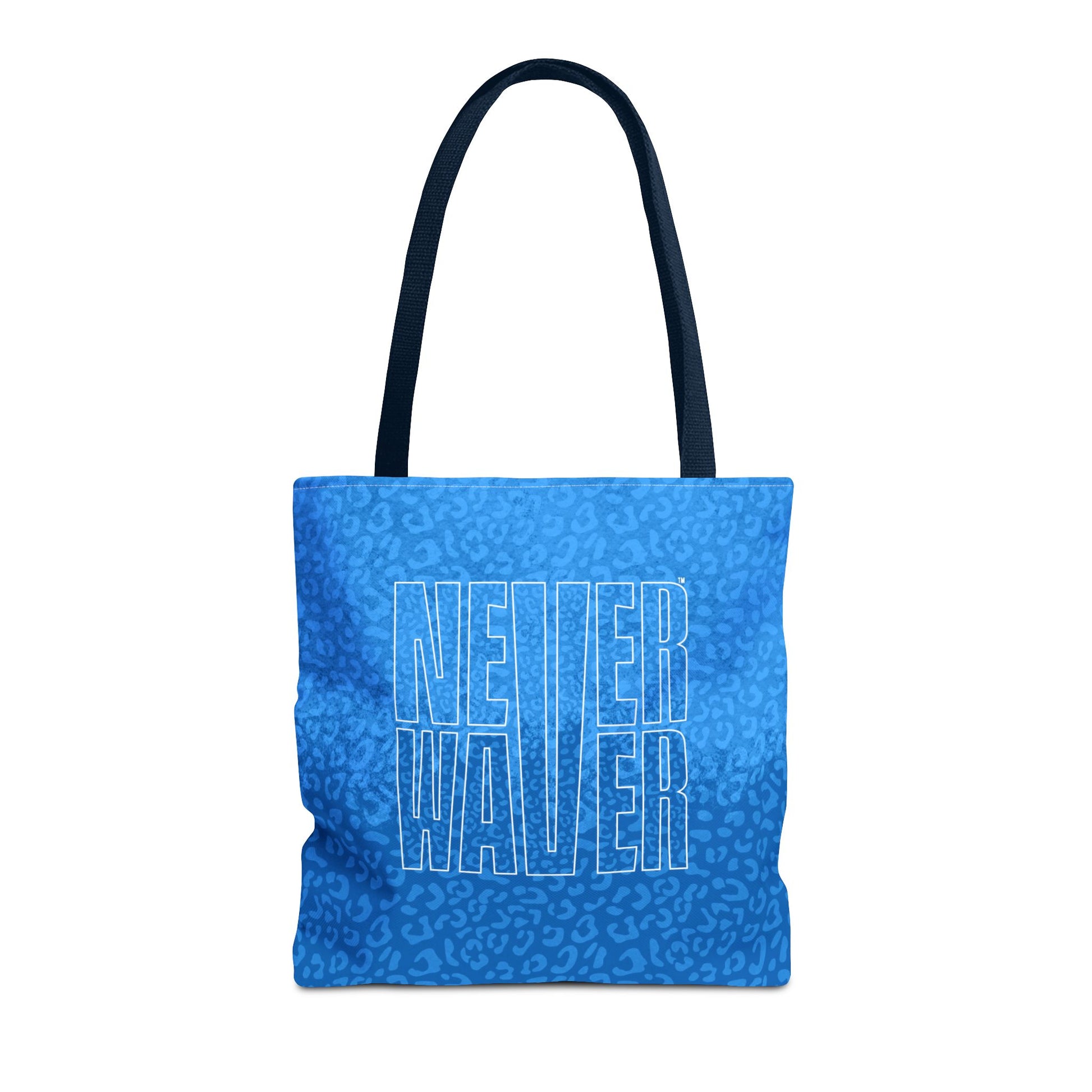 Never Waver Mamma Blue Leopard Tote Bag (AOP) - Never Waver