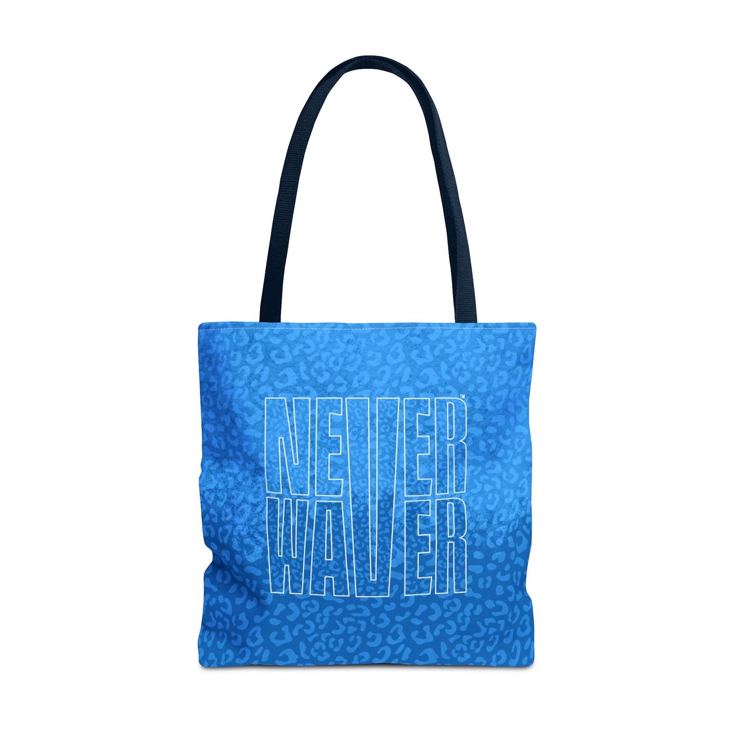 Never Waver Mamma Blue Leopard Tote Bag (AOP) - Never Waver