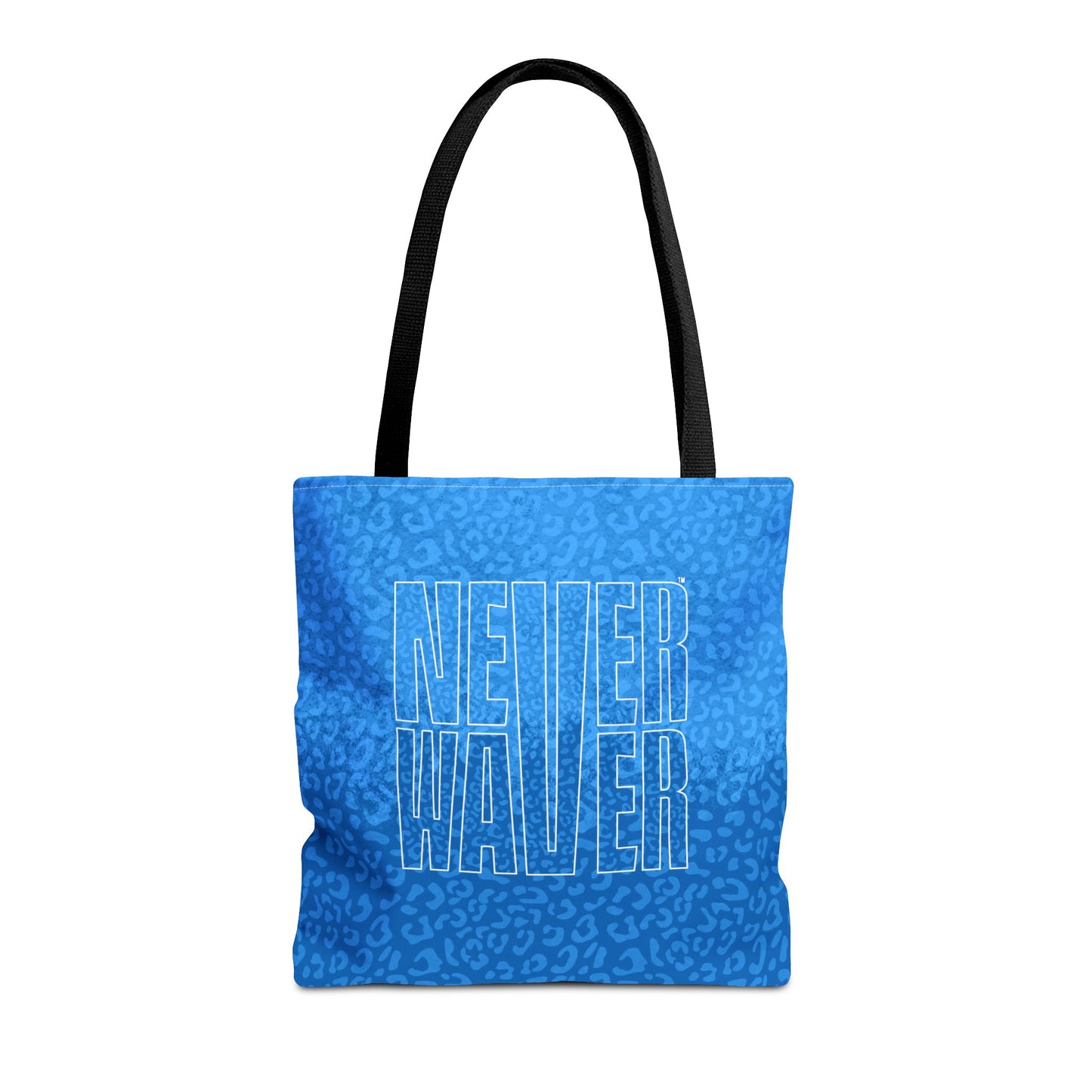 Never Waver Mamma Blue Leopard Tote Bag (AOP) - Never Waver