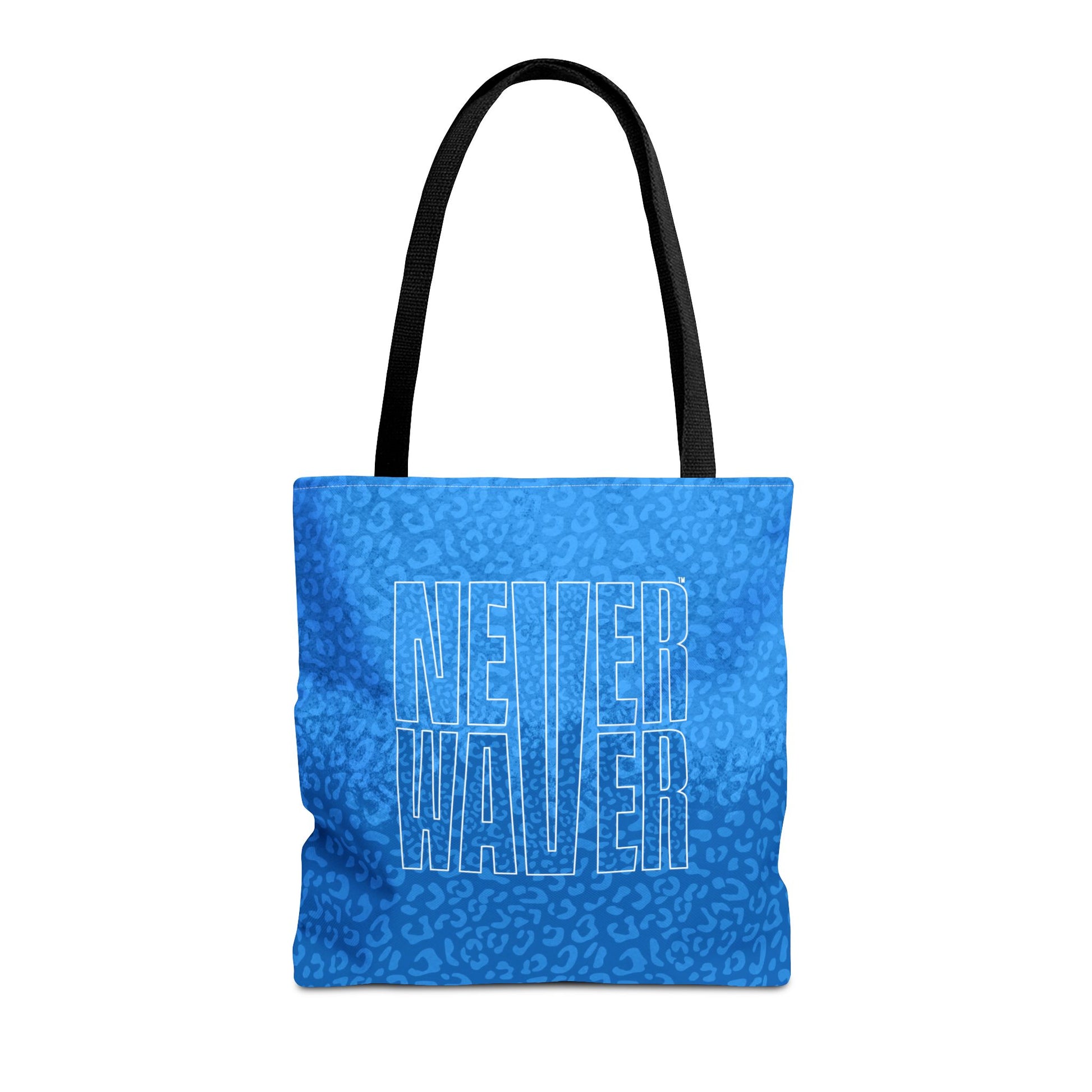 Never Waver Mamma Blue Leopard Tote Bag (AOP) - Never Waver