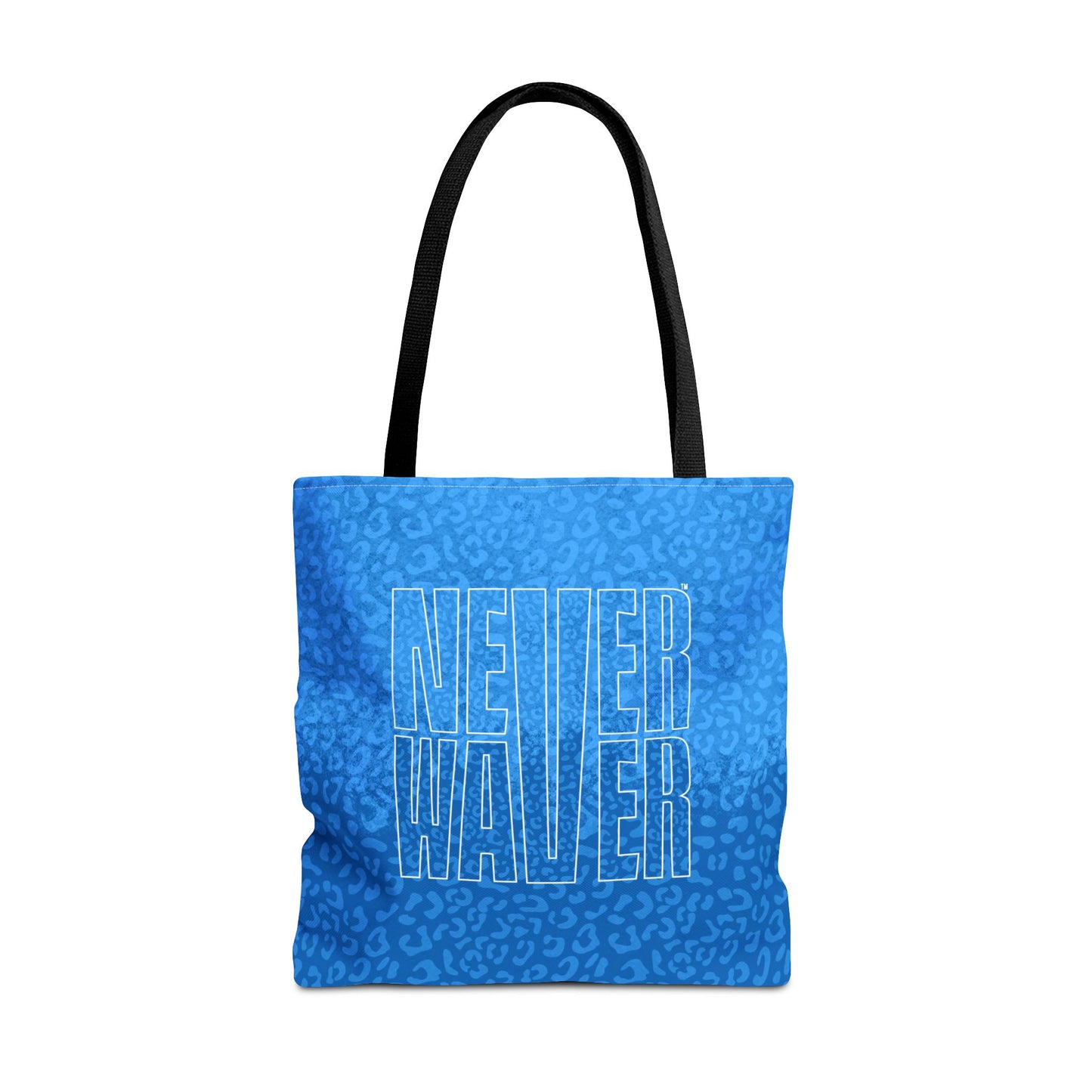 Never Waver Mamma Blue Leopard Tote Bag (AOP) - Never Waver