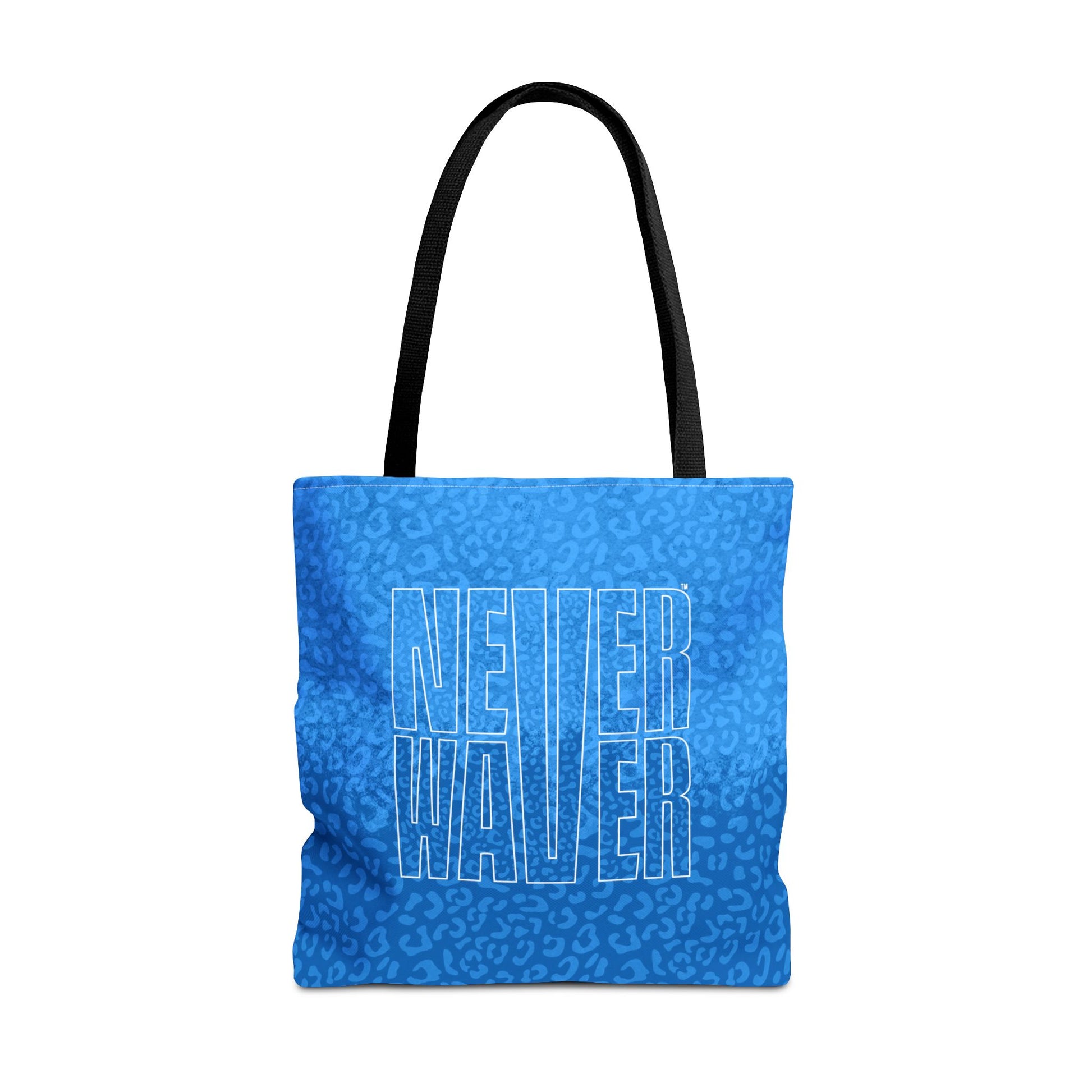 Never Waver Mamma Blue Leopard Tote Bag (AOP) - Never Waver