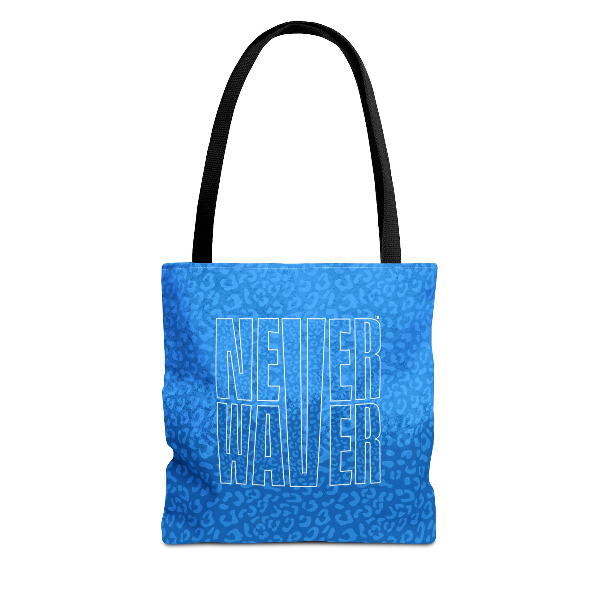 Never Waver Mamma Blue Leopard Tote Bag (AOP) - Never Waver