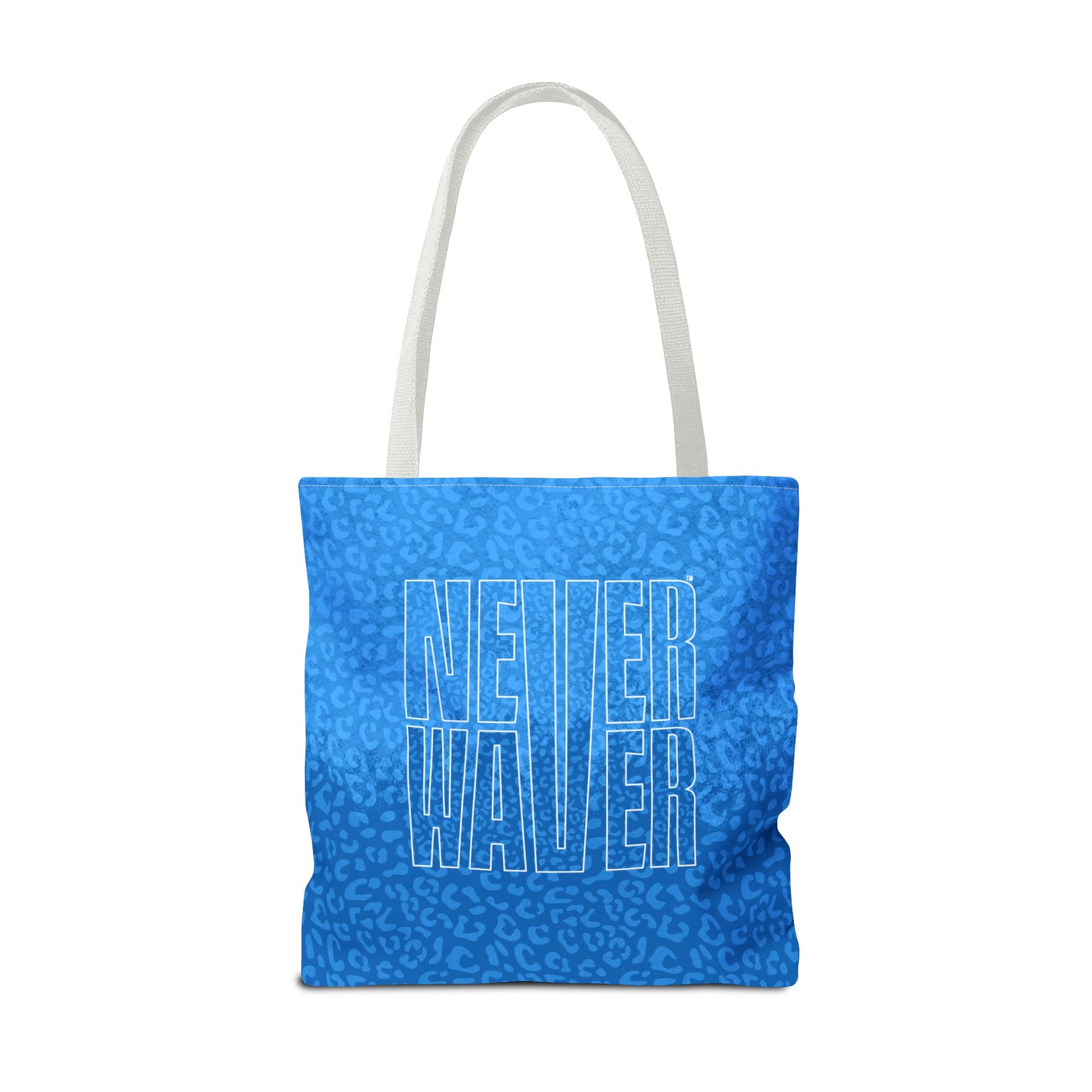 Never Waver Mamma Blue Leopard Tote Bag (AOP) - Never Waver