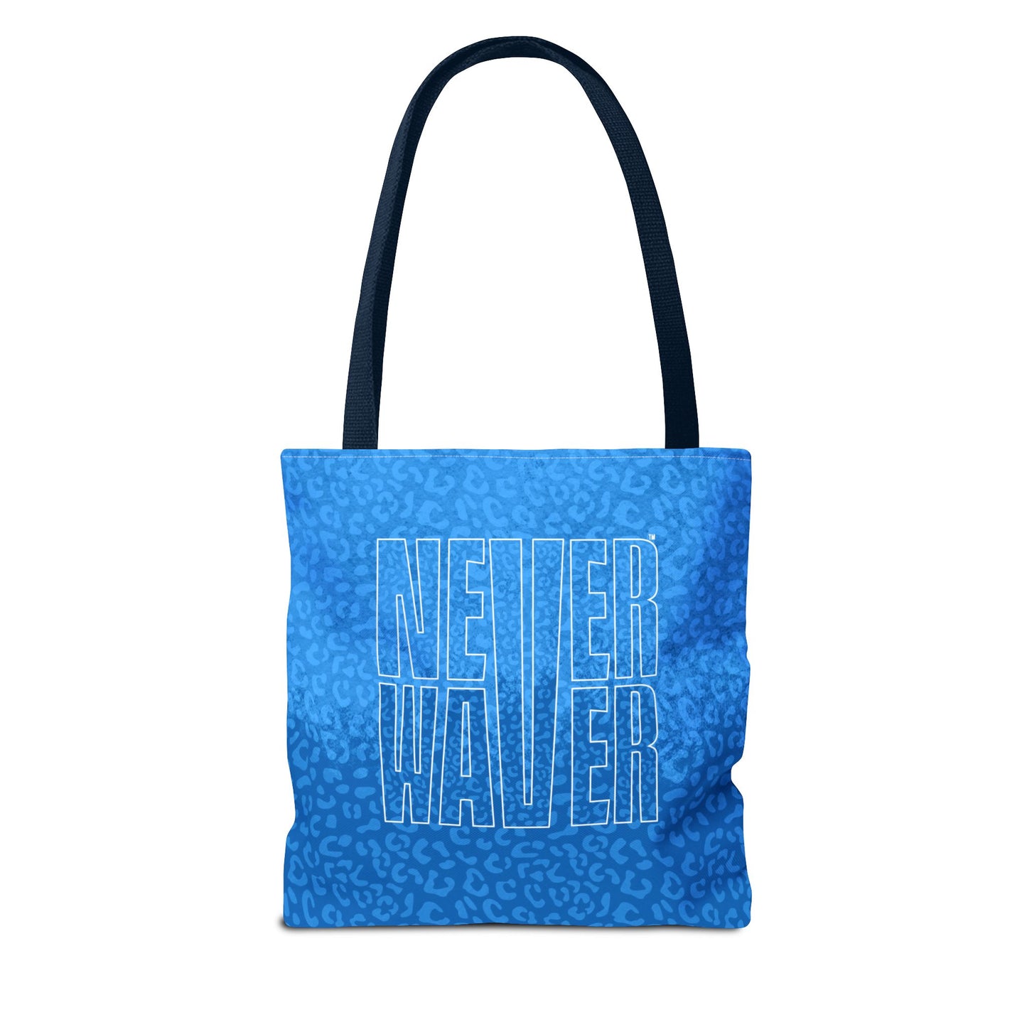 Never Waver Mamma Blue Leopard Tote Bag (AOP) - Never Waver
