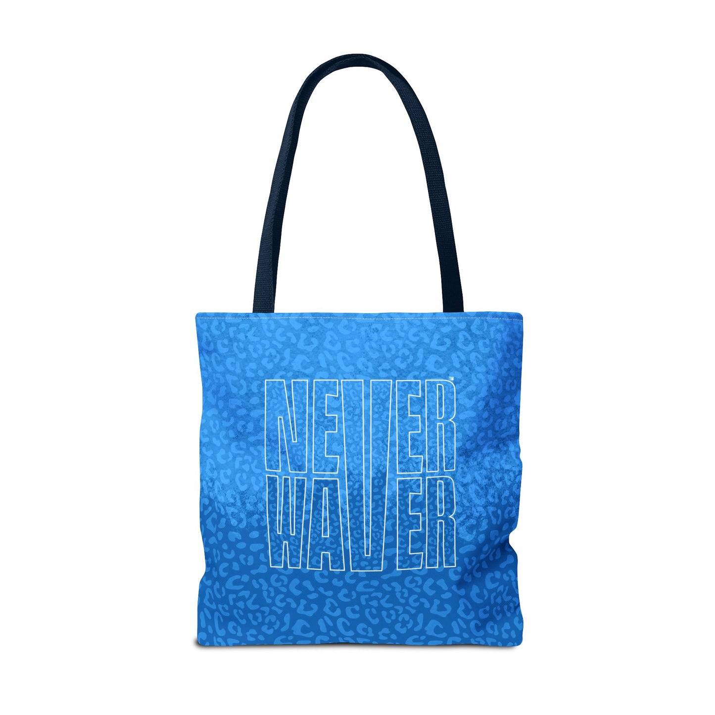 Never Waver Mamma Blue Leopard Tote Bag (AOP) - Never Waver