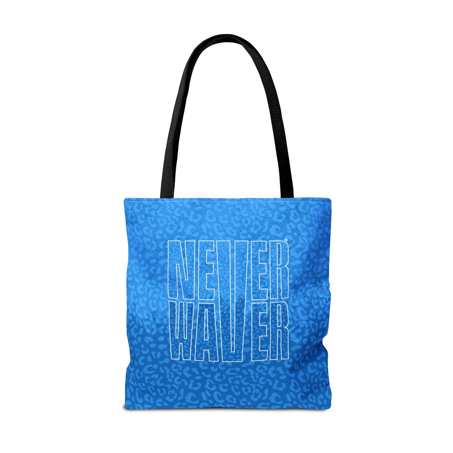 Never Waver Mamma Blue Leopard Tote Bag (AOP) - Never Waver
