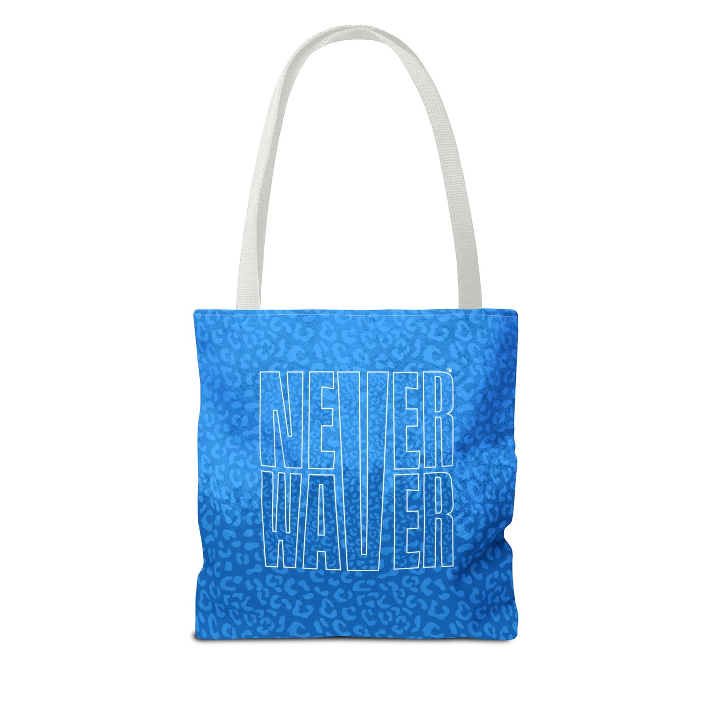 Never Waver Mamma Blue Leopard Tote Bag (AOP) - Never Waver