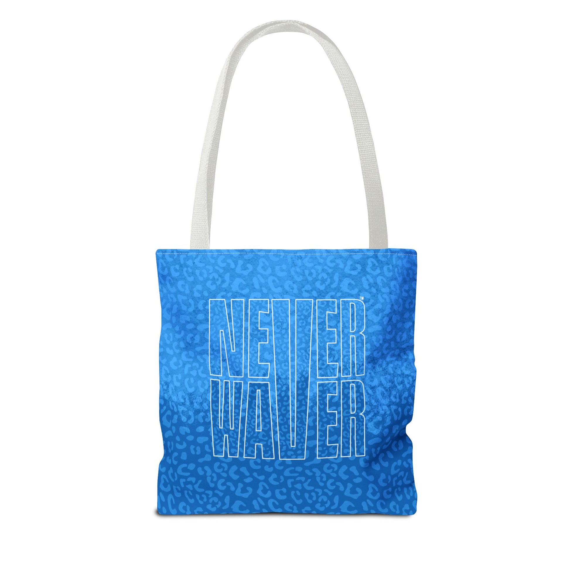 Never Waver Mamma Blue Leopard Tote Bag (AOP) - Never Waver