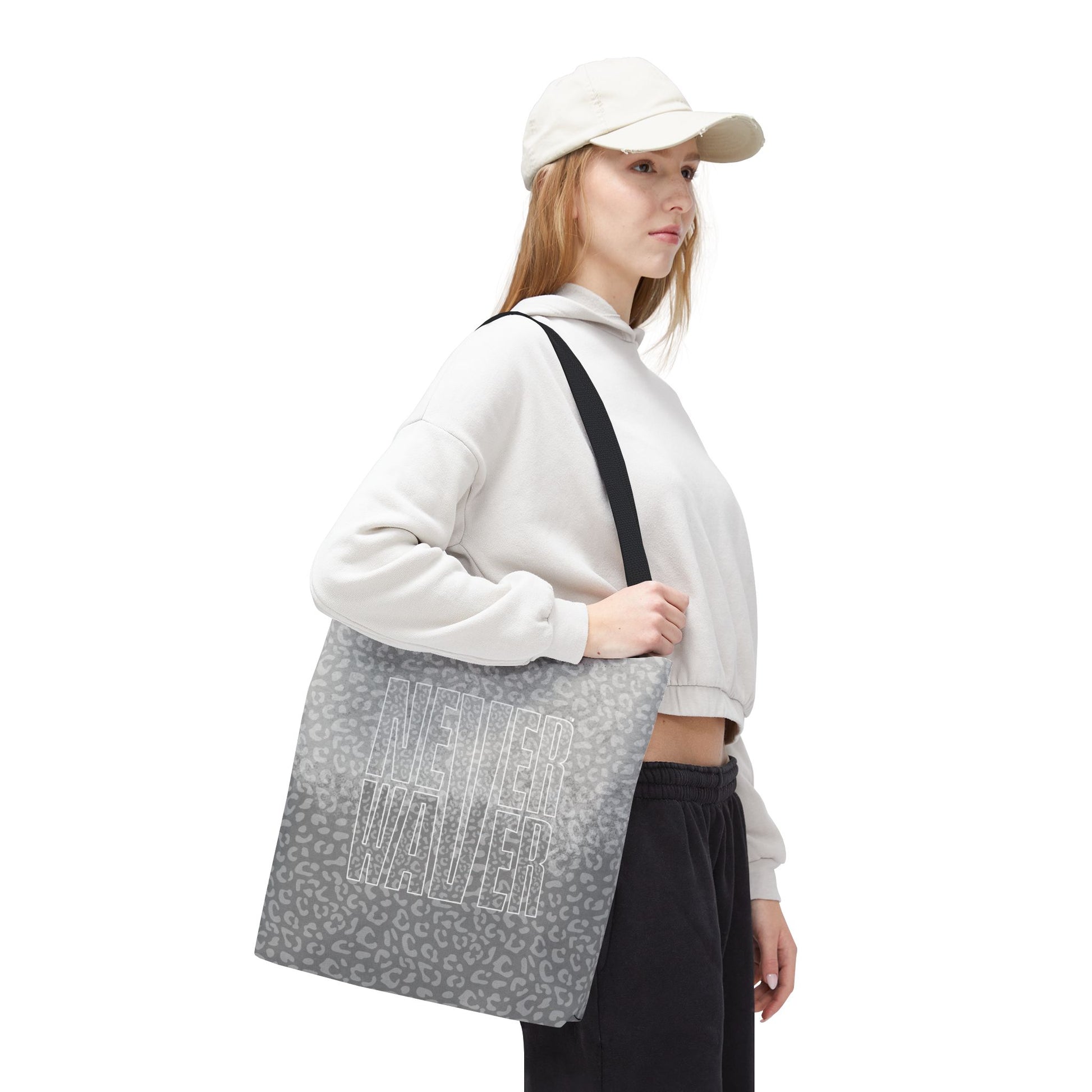 Never Waver Mamma Gray Leopard Tote Bag (AOP) - Never Waver