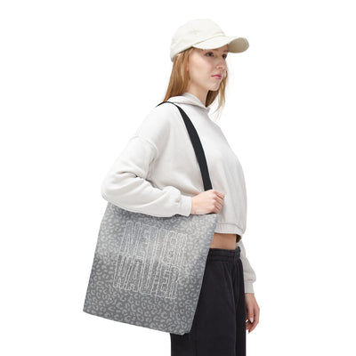 Never Waver Mamma Gray Leopard Tote Bag (AOP) - Never Waver
