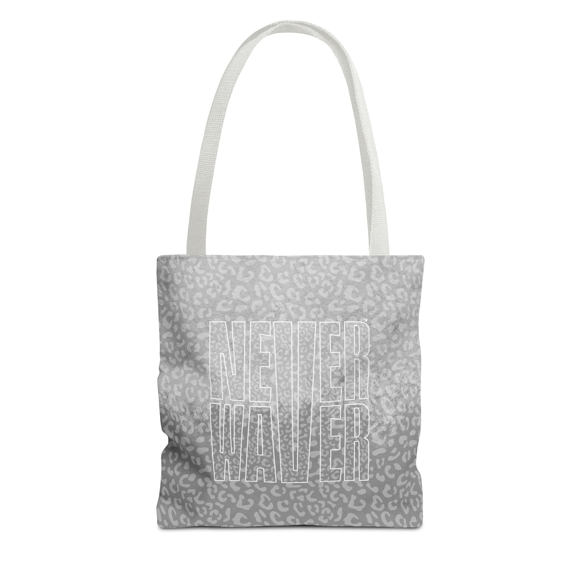 Never Waver Mamma Gray Leopard Tote Bag (AOP) - Never Waver